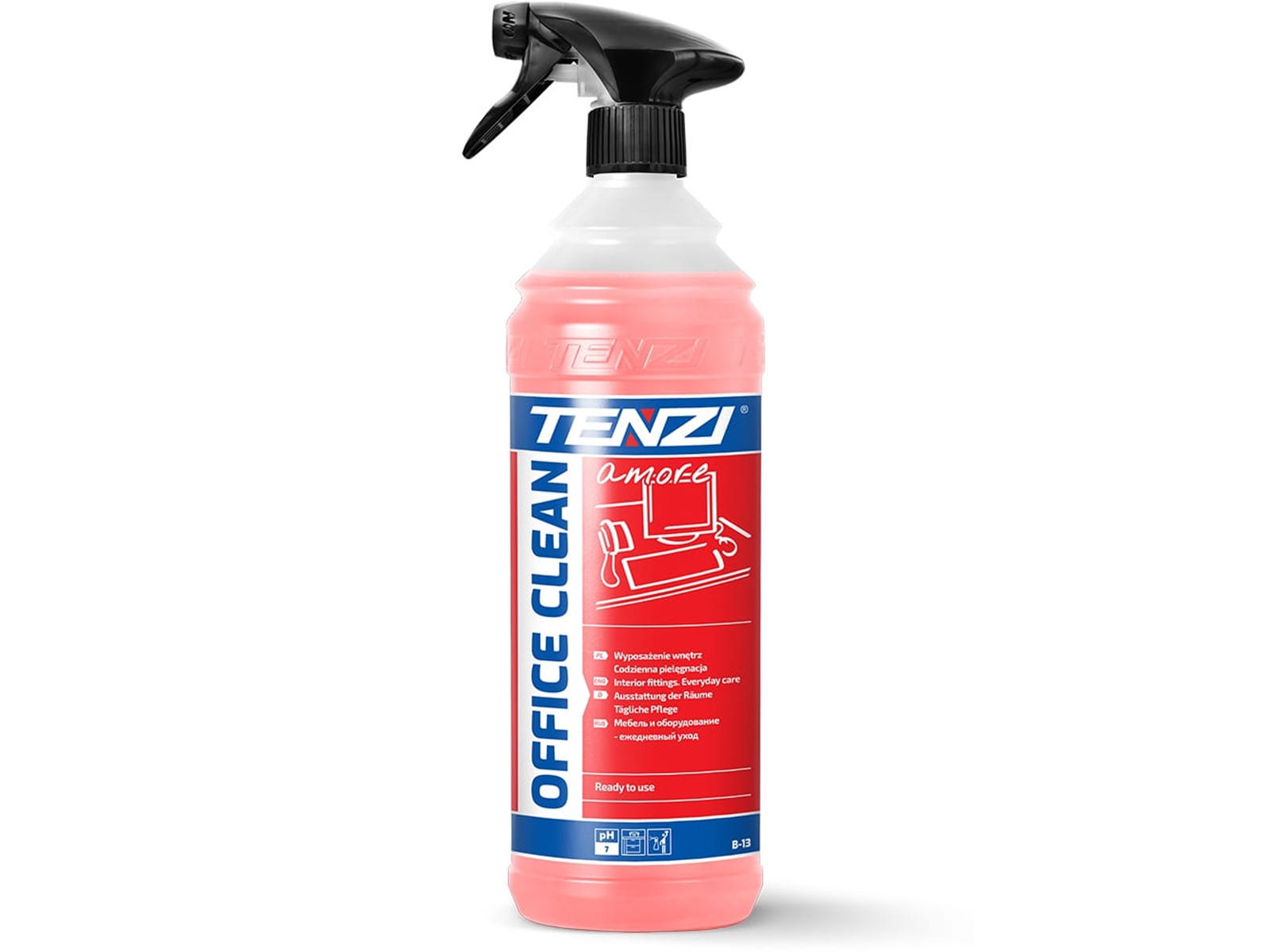 Office Clean AMORE B13 Tenzi 1l - czerwony